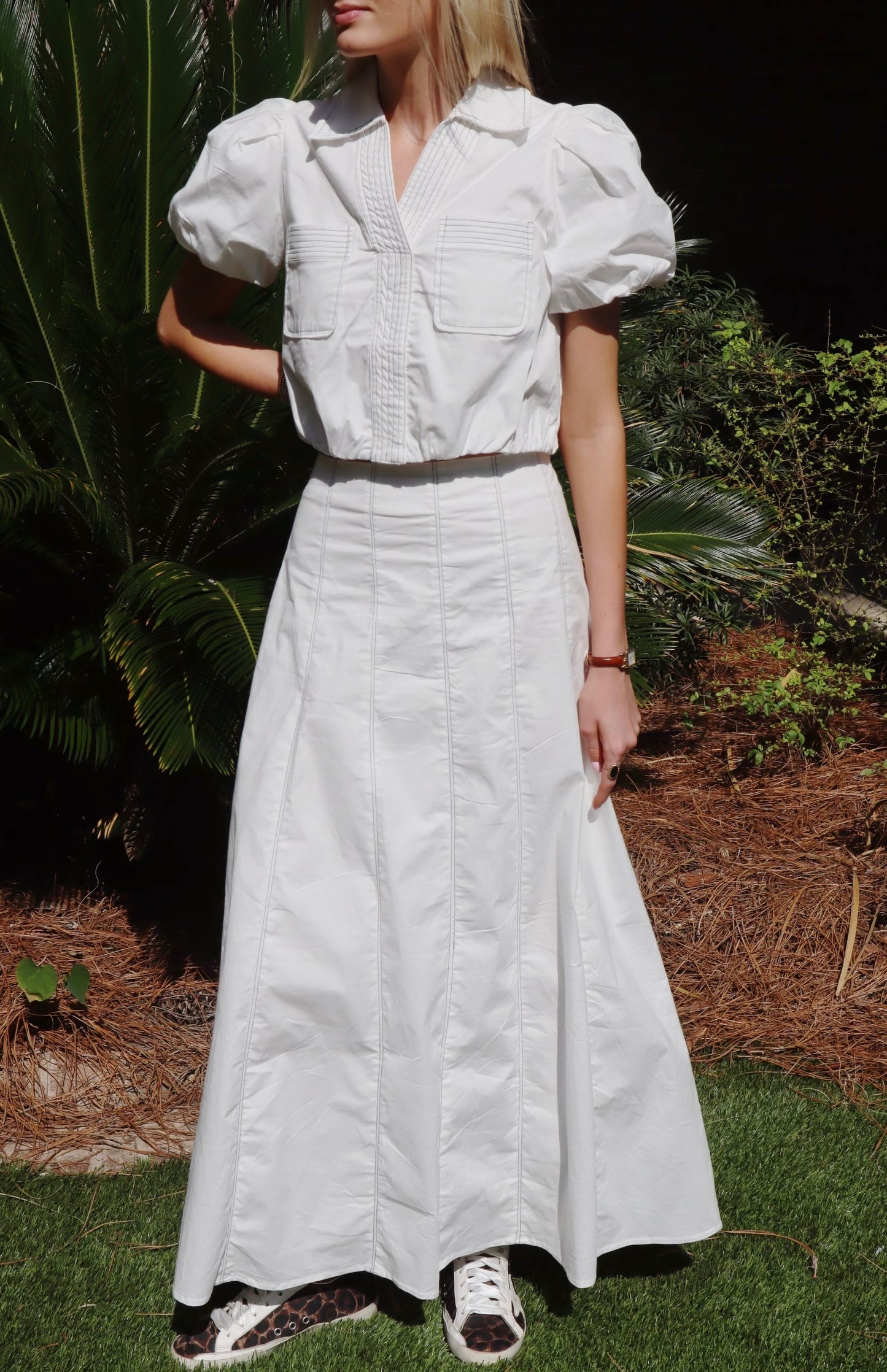 Linen Topstitching Set- Top