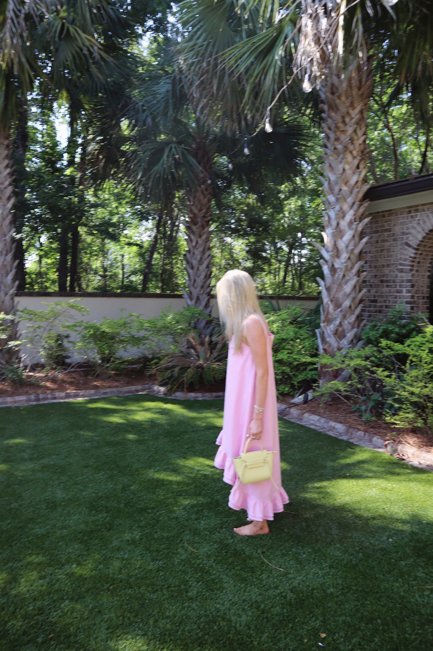 High Low Ruffle Maxi Dress