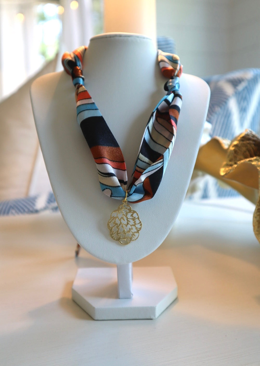 Silk Scarf Necklace