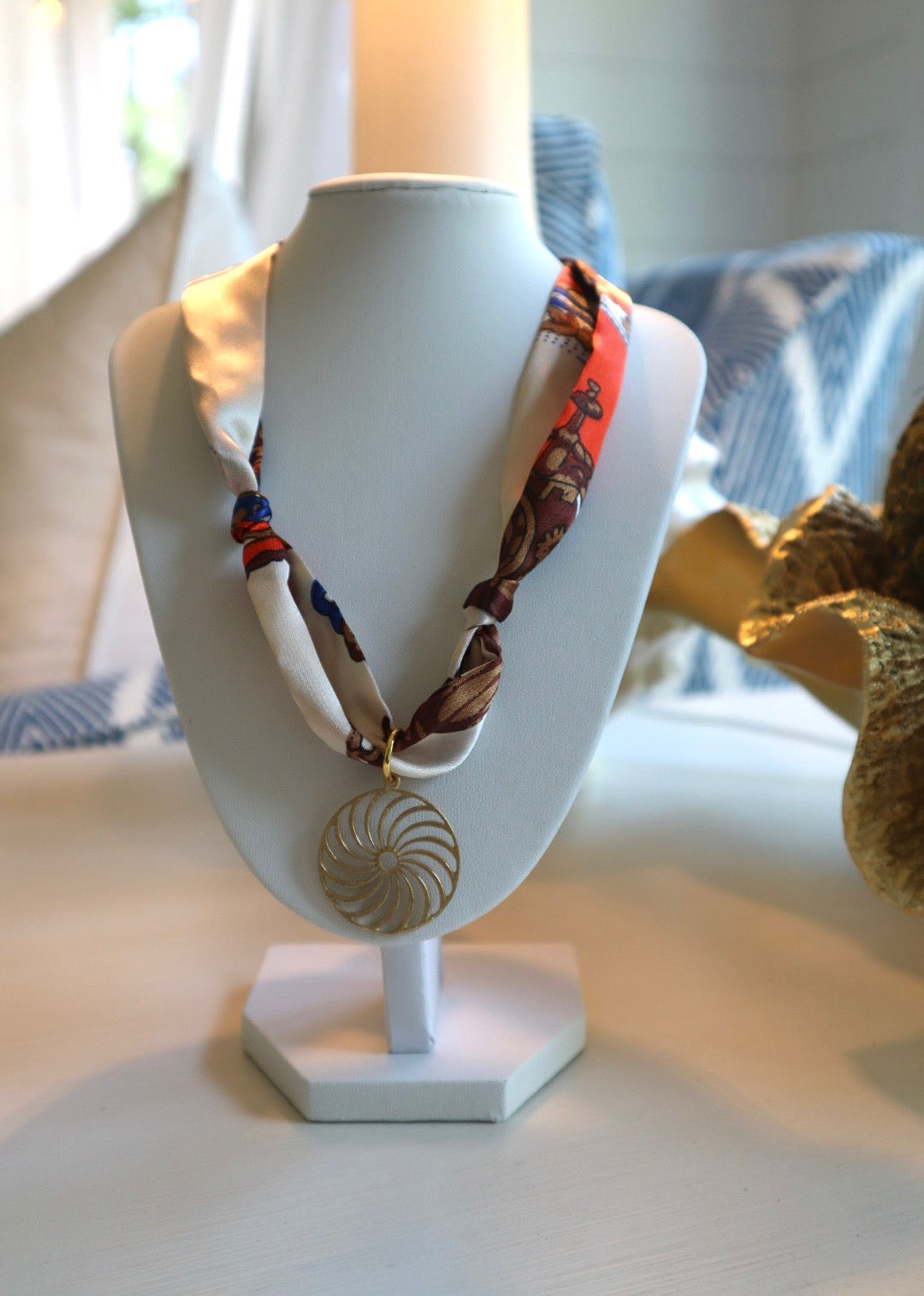 Silk Scarf Necklace