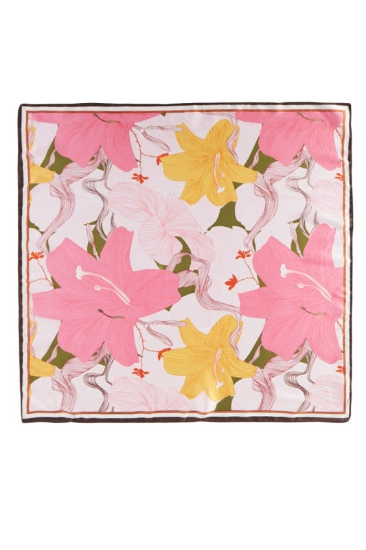 Assorted Lillies Printed Bandana