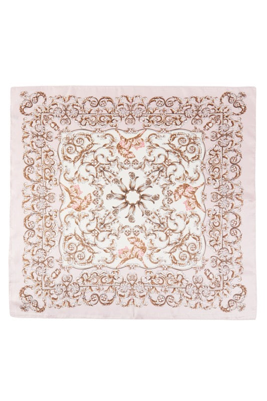 Pink Baroque Printed Bandana