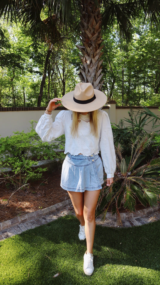 Denim Skort