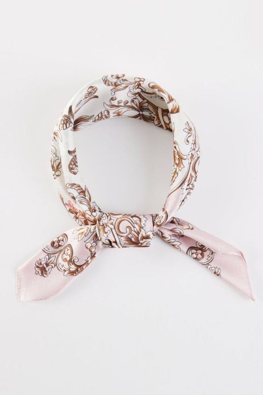 Pink Baroque Printed Bandana
